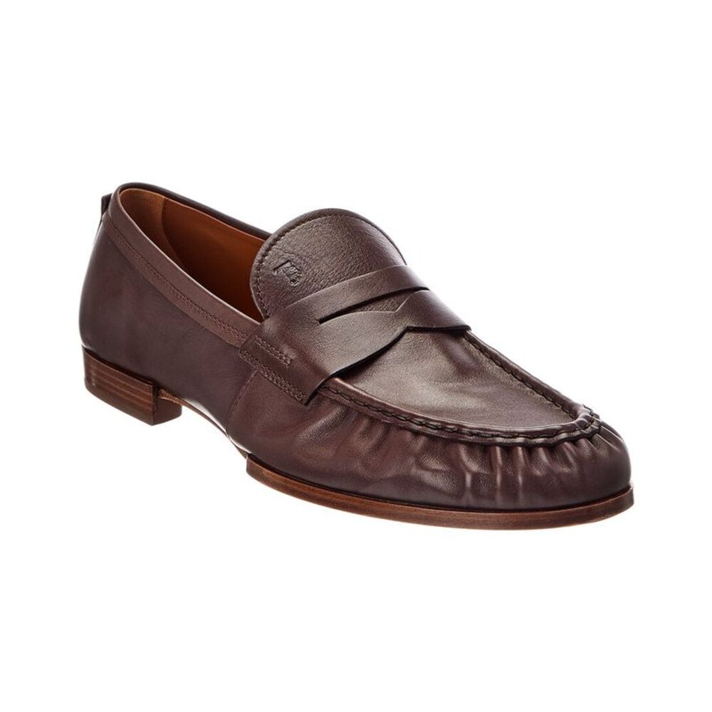 Tod's Leather Loafer, Brown